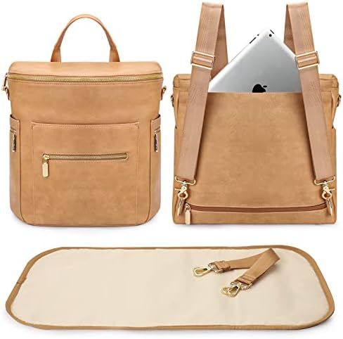 Diaper Bag Backpack Leather  | Amazon (US)