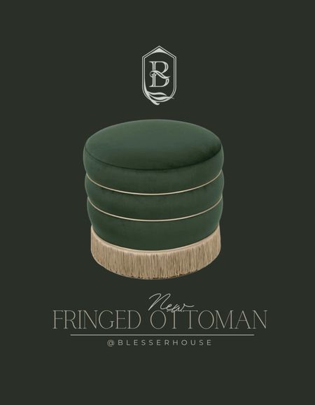 Love this new fringe Ottoman! 



#LTKhome
