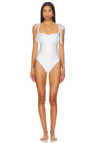 BEACH RIOT Dede One Piece in White from Revolve.com | Revolve Clothing (Global)