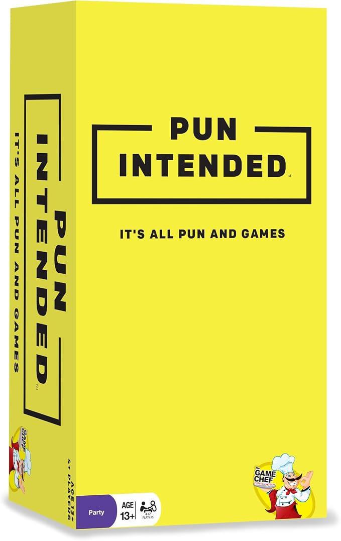 Pun Intended Party Game for Pun Lovers - Hilarious Game Night Card Game for Friends & Family | Amazon (US)