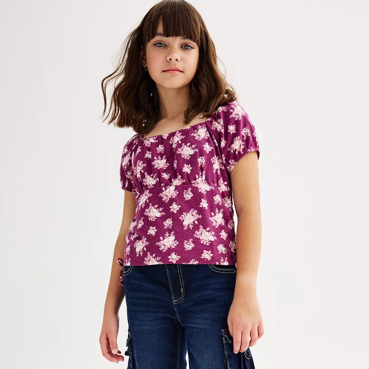 Girls 7-16 Limited Too Puff Sleeve Top | Kohl's