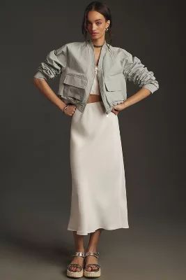 By Anthropologie Ruched Bomber Jacket | Anthropologie (US)
