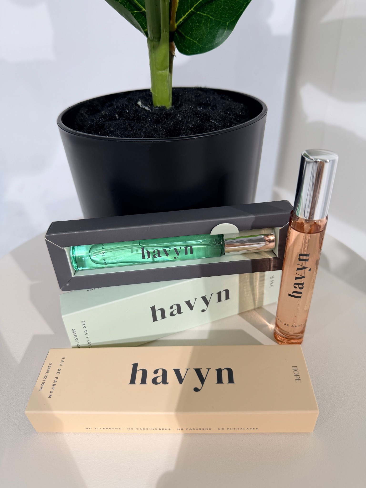 @Havyn Co also has perfumes and I the travel sizes are a great size! I have the scents Wake and Hope. 

Wake’s notes: Ocean moss, Sage and vetiver 
Hope’s notes: Peony, rose and pomelo 

#LTKselfcare #LTKBeauty