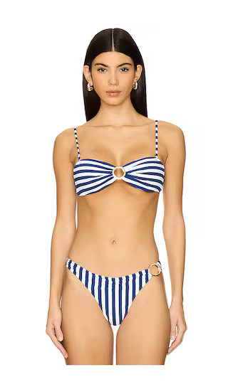 Diane Bikini Top in Ocean Stripes | Revolve Clothing (Global)