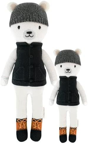 cuddle + kind Hudson The Polar Bear Regular 20" Hand-Knit Doll – 1 Doll = 10 Meals, Fair Trade,... | Amazon (US)