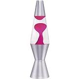 Lava the Original 11.5-Inch Silver Base Lamp with Pink Wax in Clear Liquid - - Amazon.com | Amazon (US)