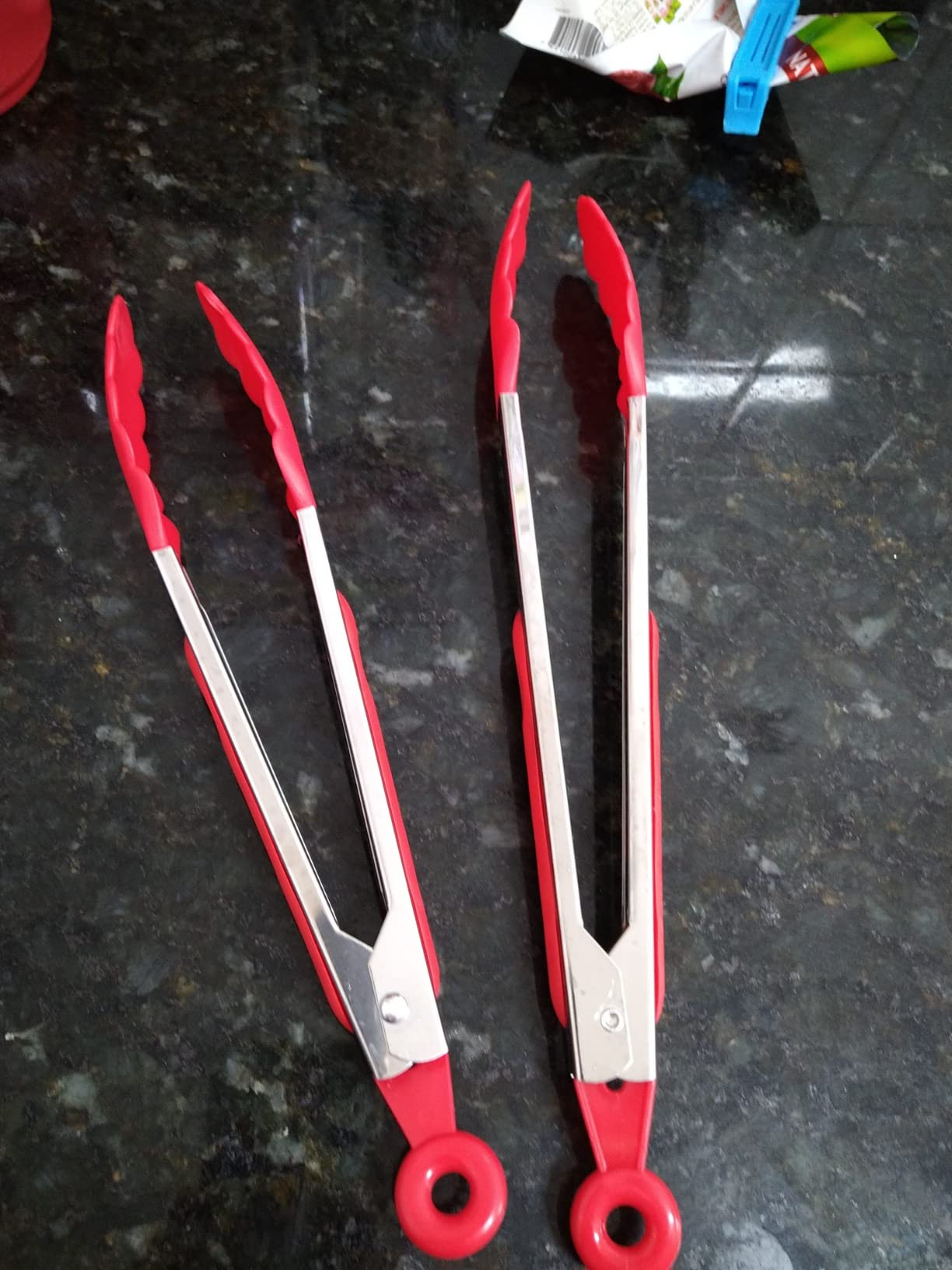 Kit 2 Pegadores Pinça Silicone Tamanhos 30cm e 25cm para Salada Churrasco Inox Fritura | Amazon (BR)