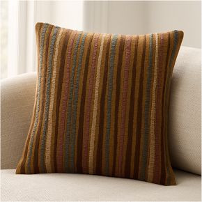 Chunky Jute Stripe Pillow Cover | West Elm (US)