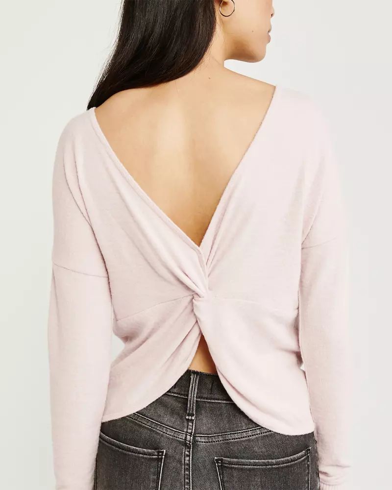 Knot-Back Cozy Top | Abercrombie & Fitch US & UK