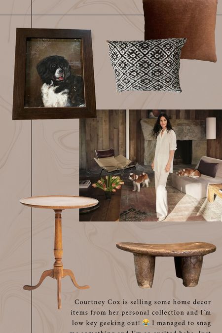 Courteney Cox is selling some home decor items from her personal collection! Go grab you something before it all sells out! 