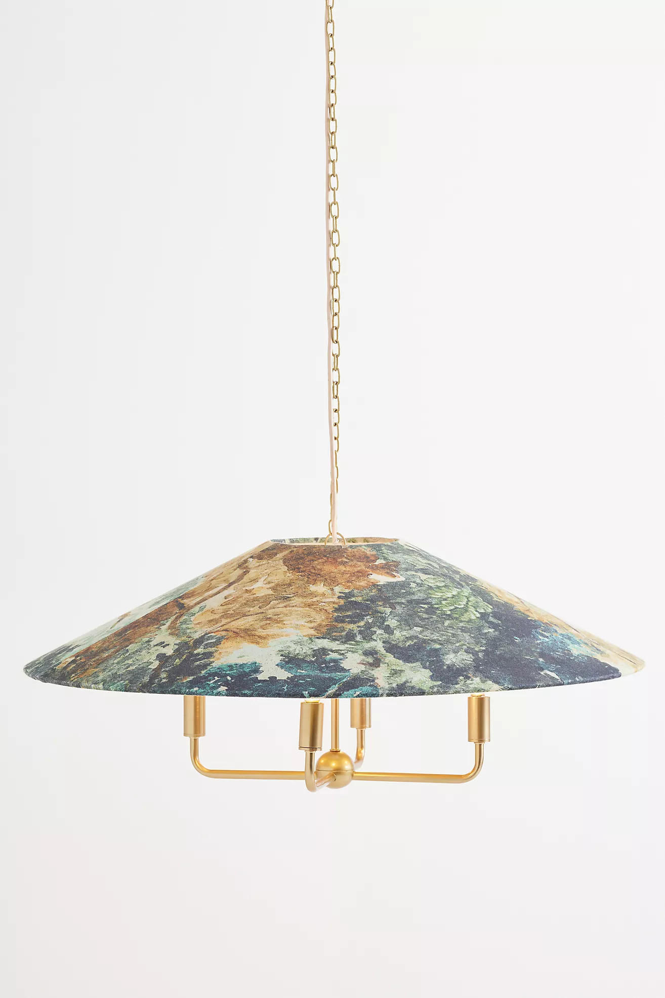 Lulu Judarn Fabric Upholstered Empire Shaded Chandelier | Anthropologie (US)