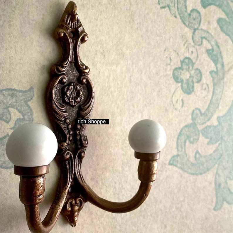 Coat Hook, Wall Hook, Customize Antique Ceramic Ceramic Decorative Hook , Coat Rack Wall Mount, F... | Etsy (US)