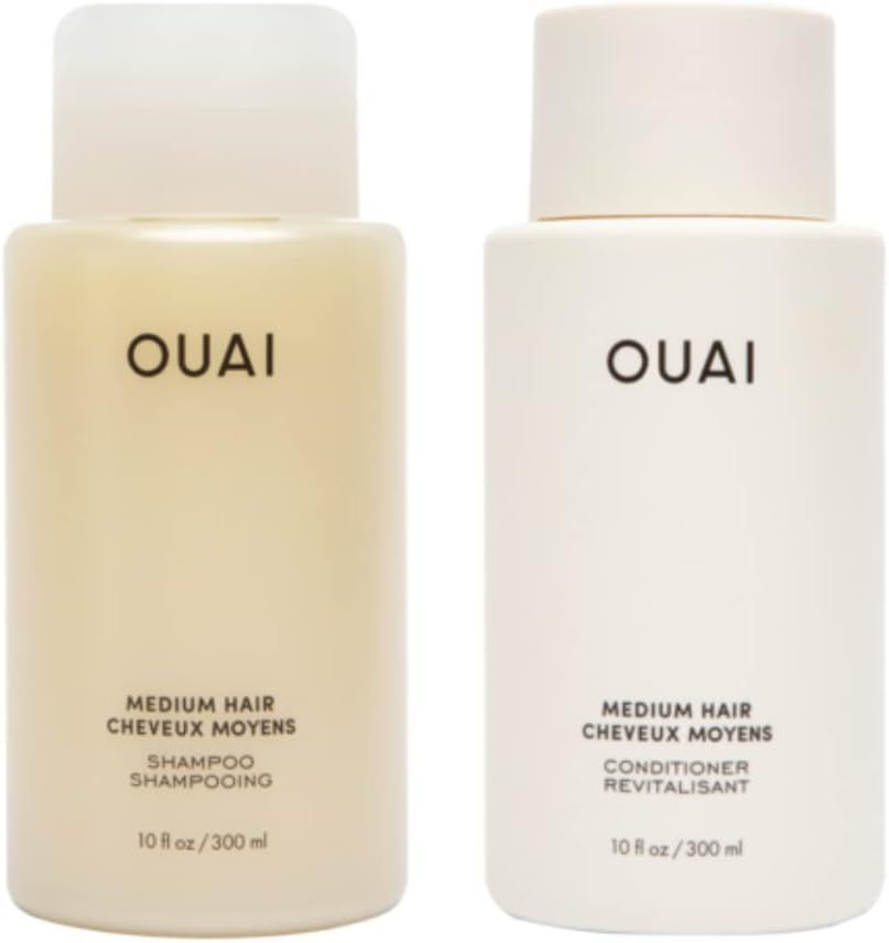 OUAI Medium Shampoo + Conditioner Set. Free from Sulfates. 10 oz Each. | Amazon (US)