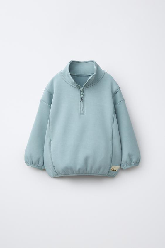 INTERLOCK LABEL SWEATSHIRT | Zara UK