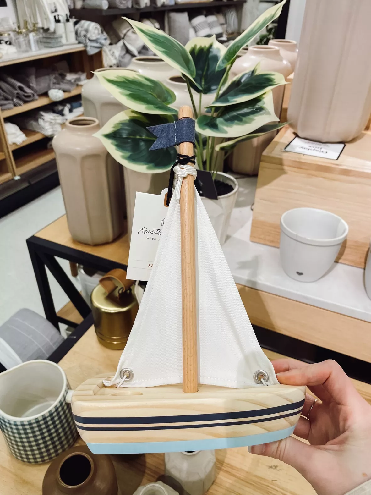 Nautical Sailboat Toy - Hearth & … curated on LTK