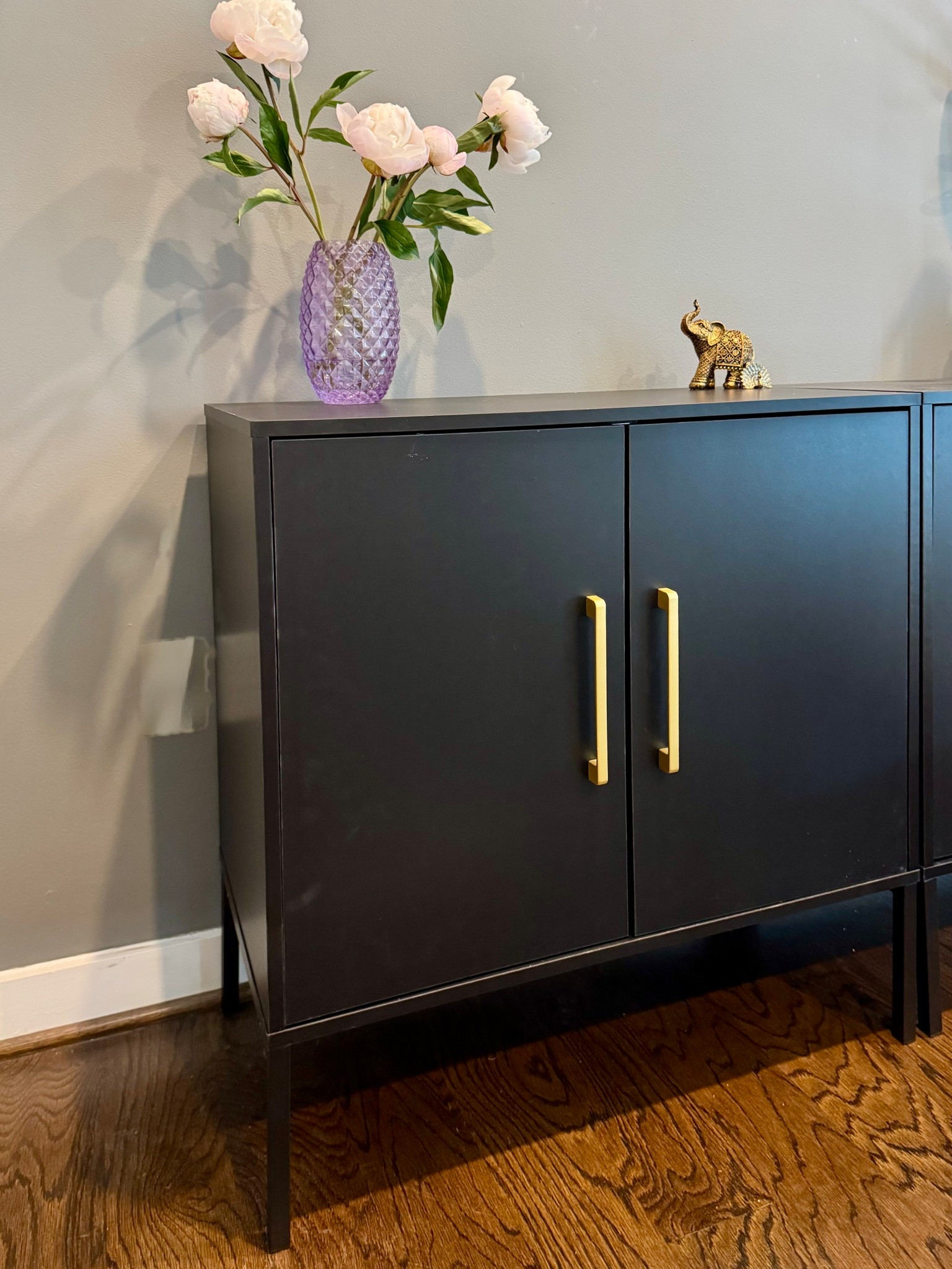 My home office has been a huge work in progress. It’s a total mess! I got 2 modern cabinets to help me organize everything. Love the accent gold hardware and modern look. It wasn’t hard to assemble either. I got 2 because I felt 1 wasn’t enough storage for all my office things.

#LTKHome