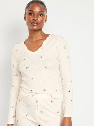 Pointelle Knit Pajama Top for Women | Old Navy (CA)