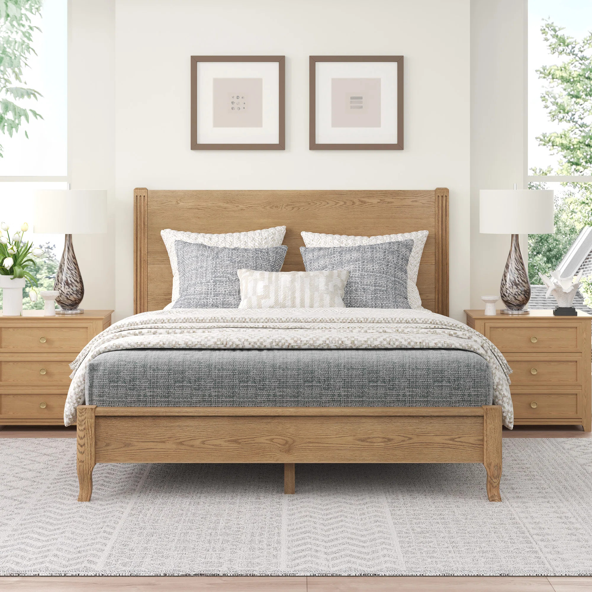 Deelan Solid Wood Slat Bed | Wayfair North America