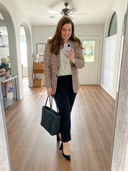 Workwear #ootd 1/25/23 

You know I love plaid blazers! 

Business professional workwear and business casual workwear and office outfits 

#LTKcurves #LTKstyletip #LTKworkwear