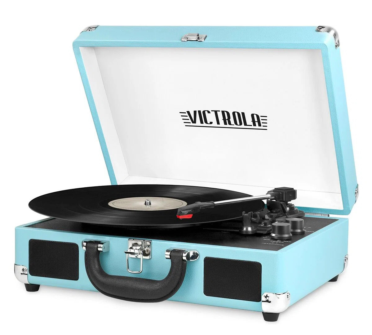 Victrola Bluetooth Suitcase Decorative Record Player with 3-Speed Turntable & Reviews | Wayfair | Wayfair North America