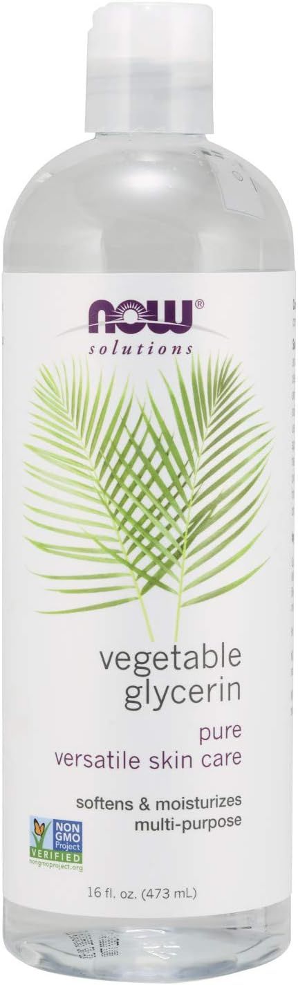 NOW Solutions, Vegetable Glycerin, 100% Pure, Versatile Skin Care, Softening and Moisturizing, 16... | Amazon (US)