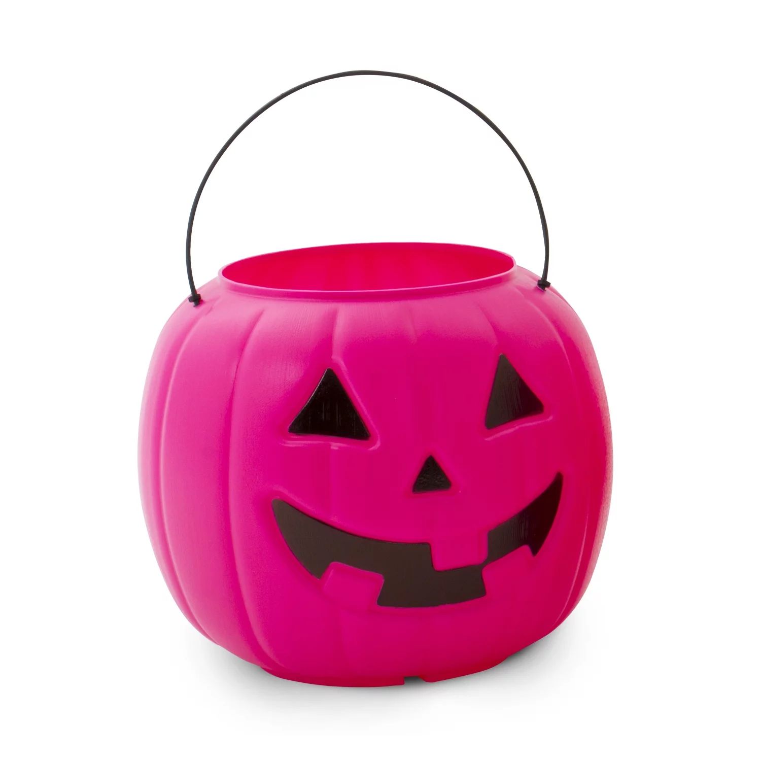 Way To Celebrate Halloween Pumpkin Treat Pail, Pink - Walmart.com | Walmart (US)