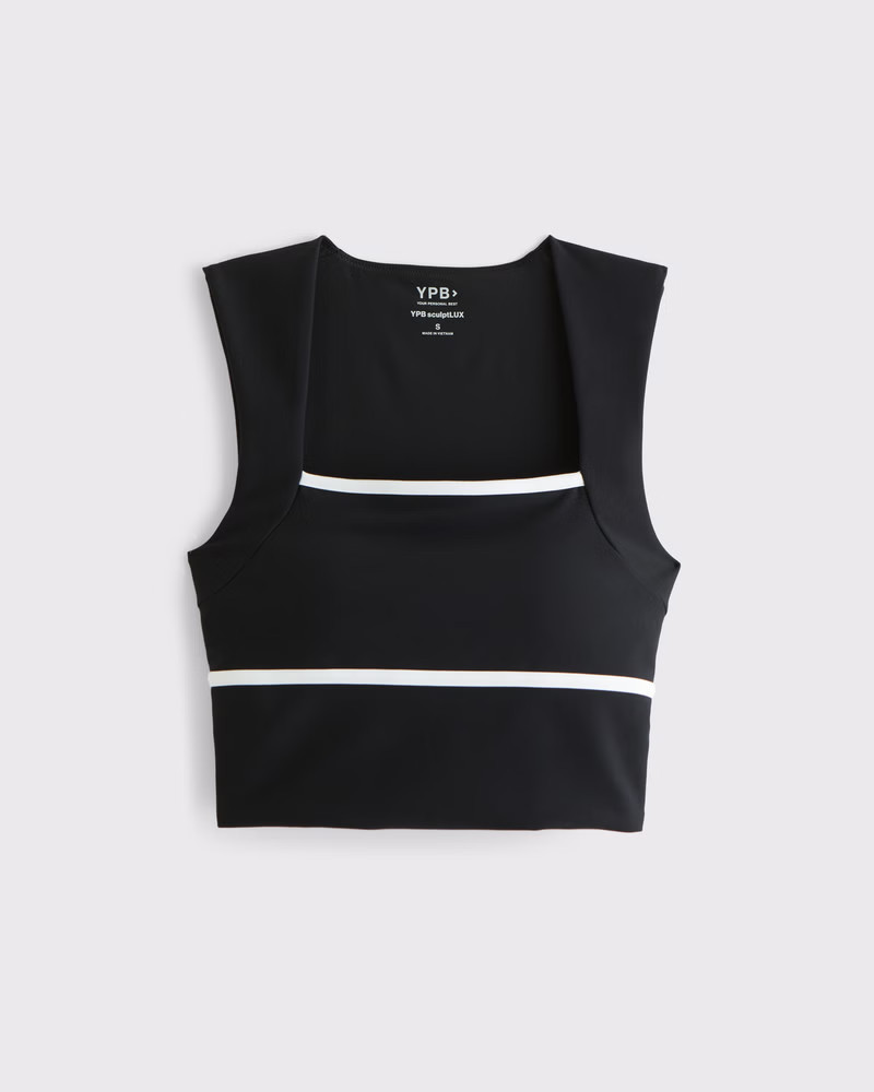Abercrombie & Fitch Women's YPB sculptLUX Portrait Tank in Black - Size XL | Abercrombie & Fitch (US)