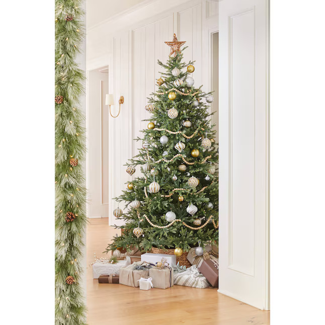 Holiday Living 7.5-ft Hayden Pine Pre-Lit LED Artificial Christmas Tree | Lowe's