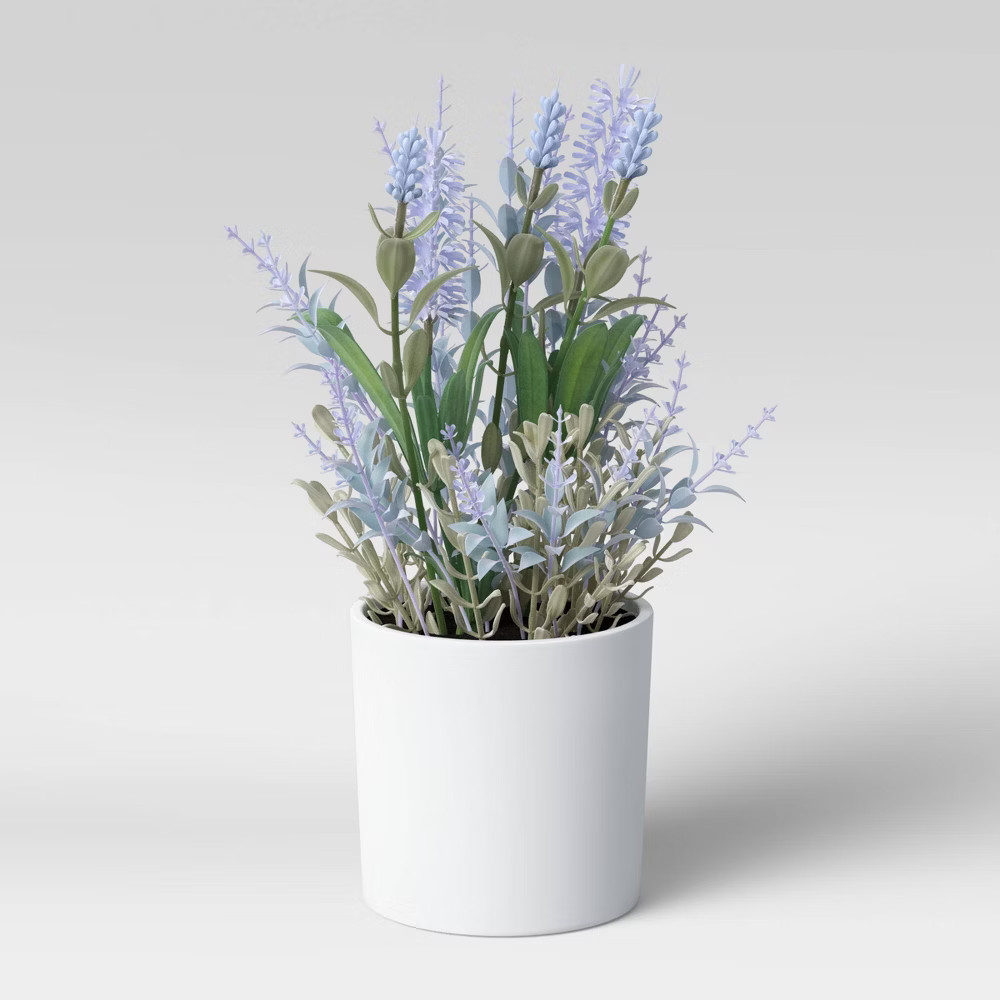 10"" x 6"" Artificial Lavender Arrangement - Threshold | Target