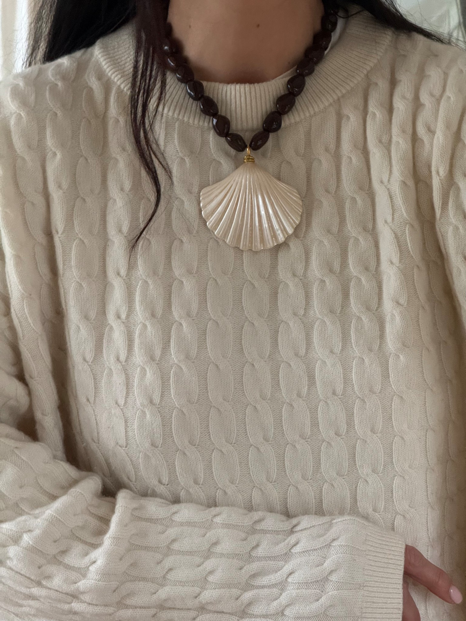 Shell necklace 

#LTKootd #LTKSeasonal #LTKSwim