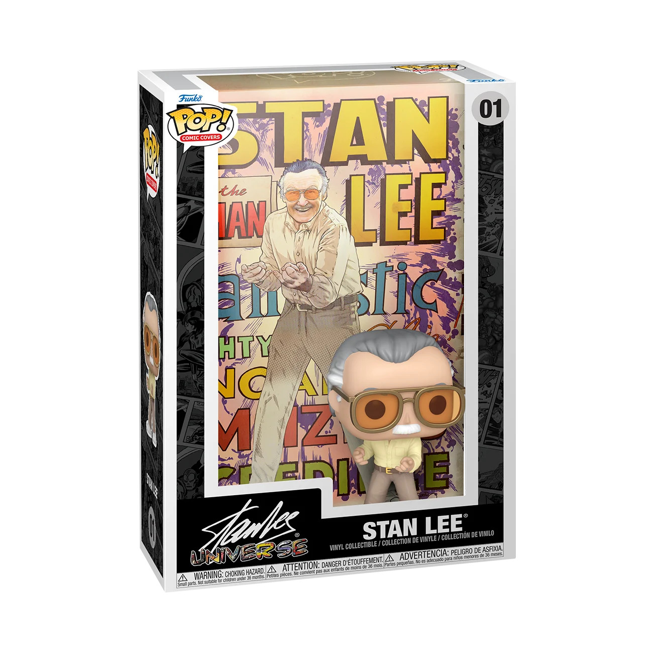 Funko Pop! Comic Cover: Marvel - Stan Lee Vinyl Bobblehead | Walmart (US)