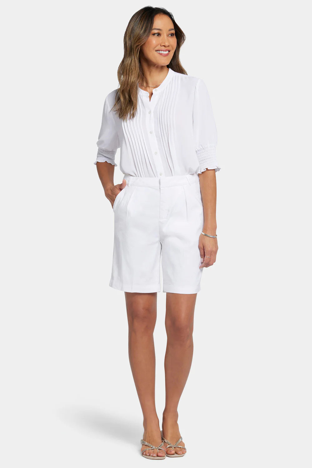 Relaxed Shorts  - Optic White | NYDJ