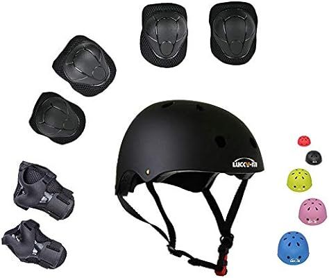 Lucky-M Kids Outdoor Sports Protective Gear,Boys and Girls Safety Sports Equipment Pads Set [Helm... | Amazon (CA)