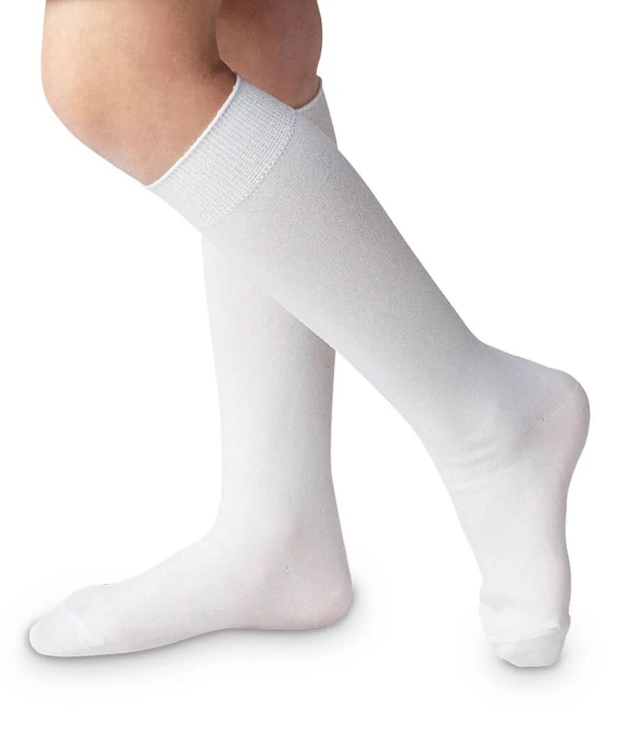JEFFERIES SOCKS NYLON KNEE HIGH SOCKS -  WHITE INFANT | Simply Carolina