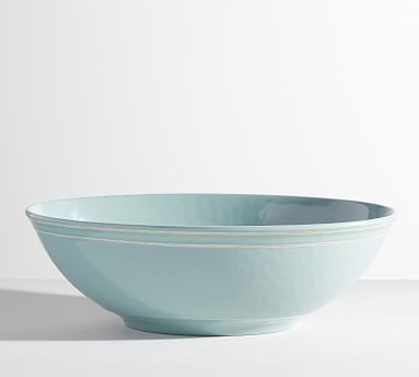 Cabana Melamine Oval Serving Bowl | Pottery Barn (US)