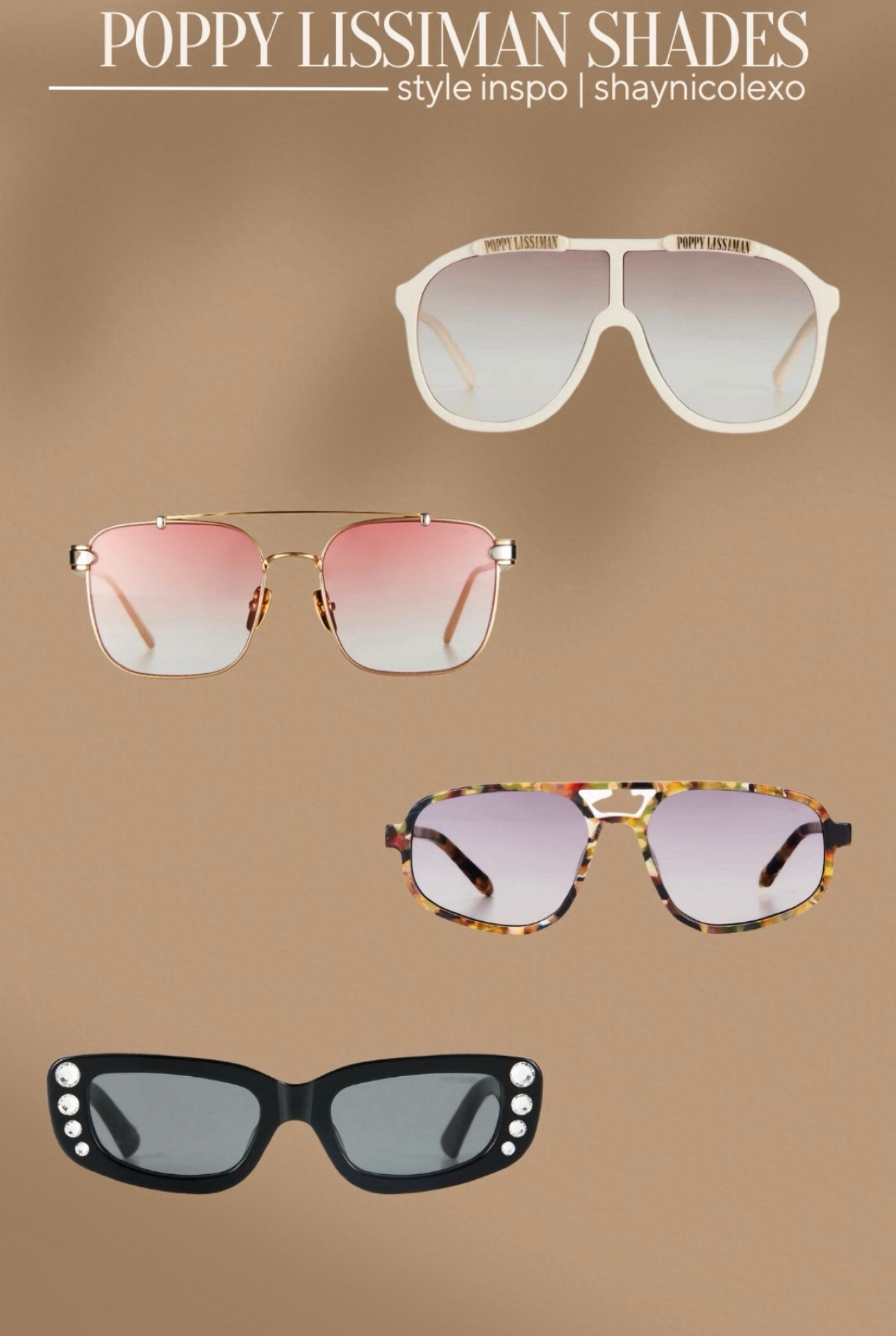 Serving bold vibes and serious shade 🕶️✨ These Poppy Lissiman sunnies are the statement piece your wardrobe didn’t know it needed. #PoppyLissiman #SunglassStyle #BoldAccessories