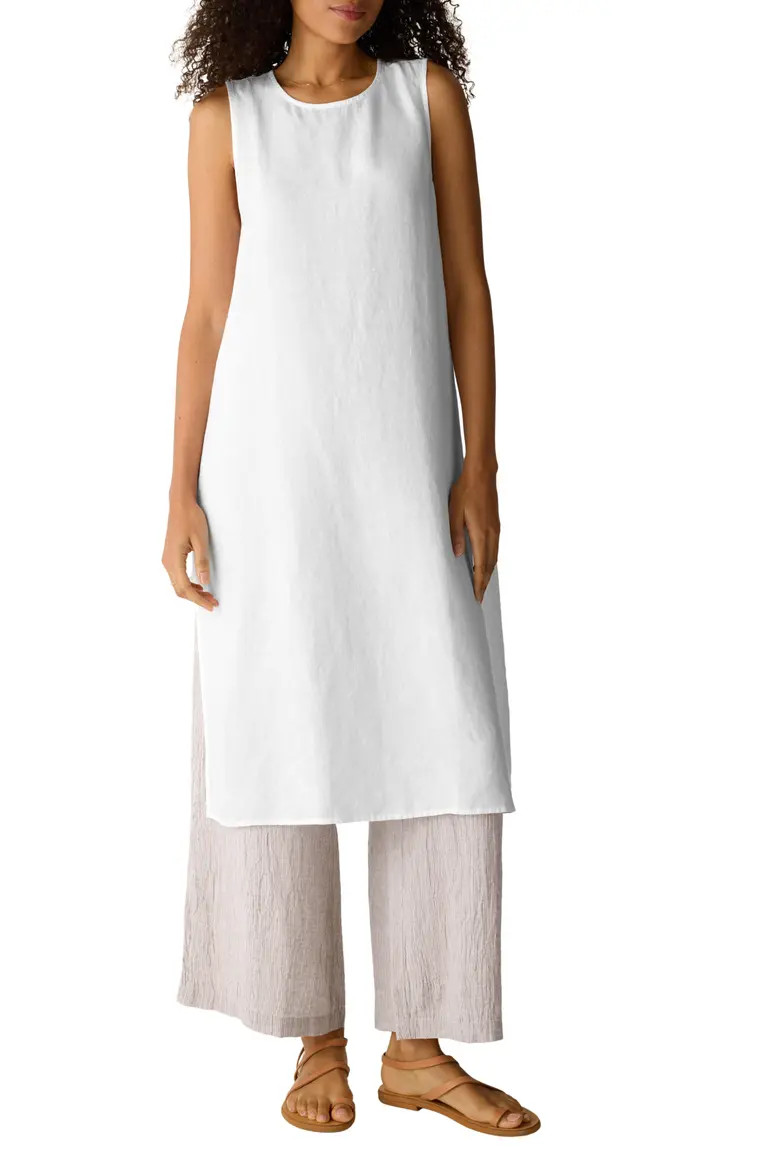 Longline Organic Linen Tunic (Women) | Nordstrom | Nordstrom