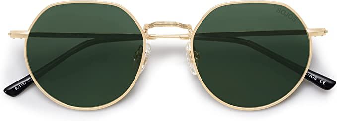 SOJOS Round Polygon Polarized Sunglasses for Women Men Retro Classic Vintage Shades Hedy SJ1157 | Amazon (US)