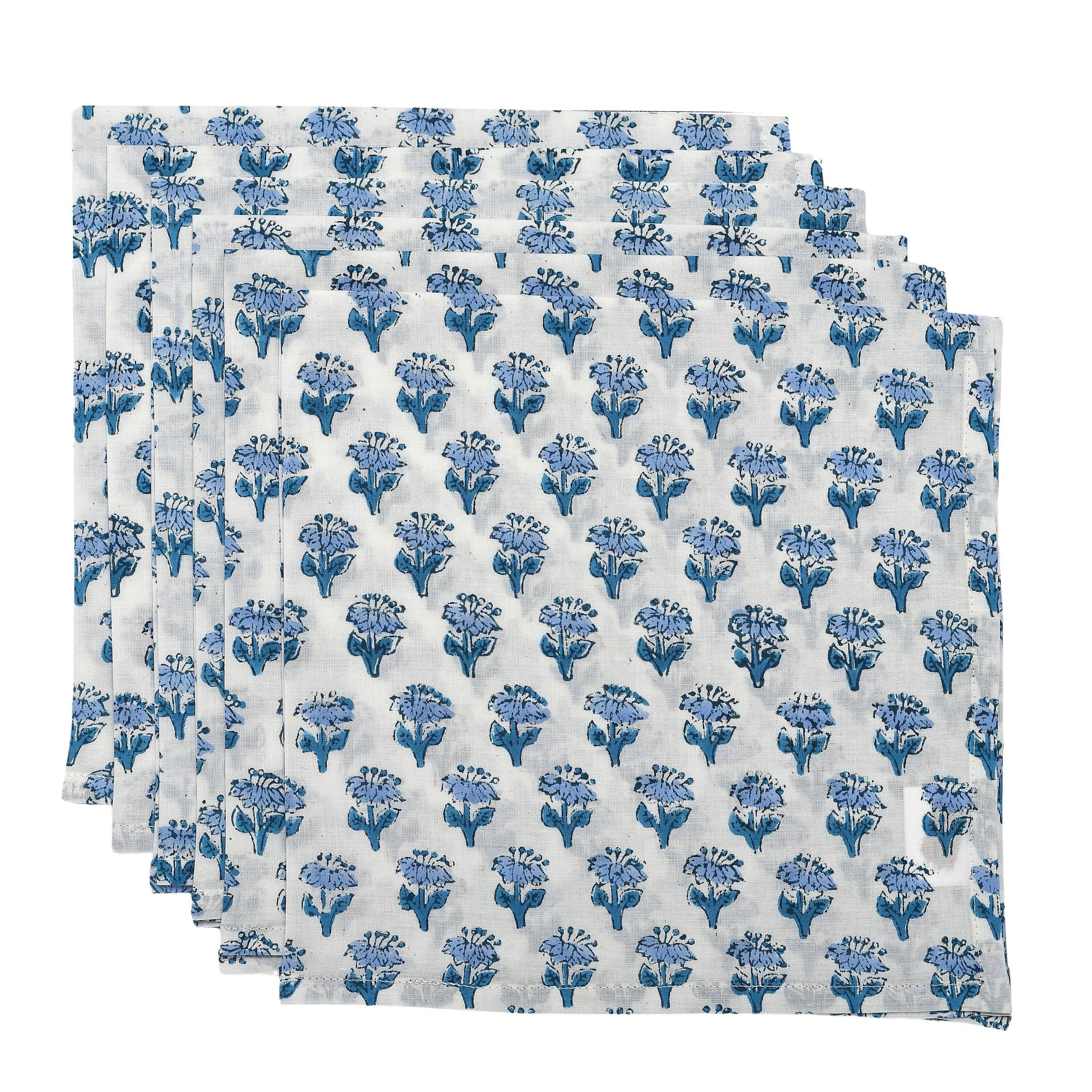 CPC Cloth Napkins Set of 6 Cotton Printed Dinner Block Print Napkins I Wedding Cocktail Cloth Flo... | Amazon (US)