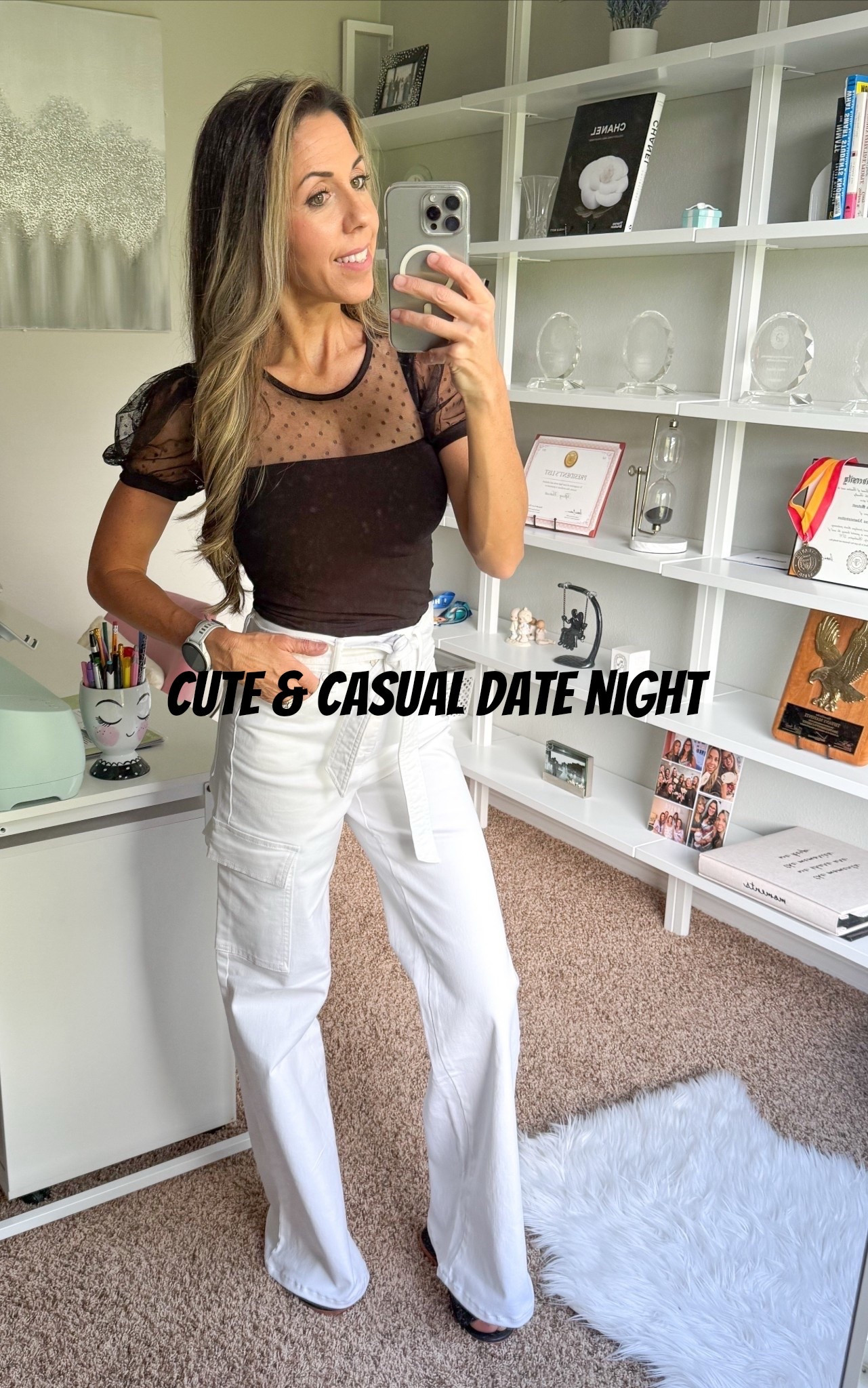 Date night outfit! These jeans look designer ! Wearing size 0. Shirt is Express but out of stock so linked one similar! 