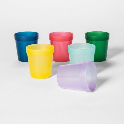8oz 6pk Plastic Kids Short Tumblers - Pillowfort™ | Target