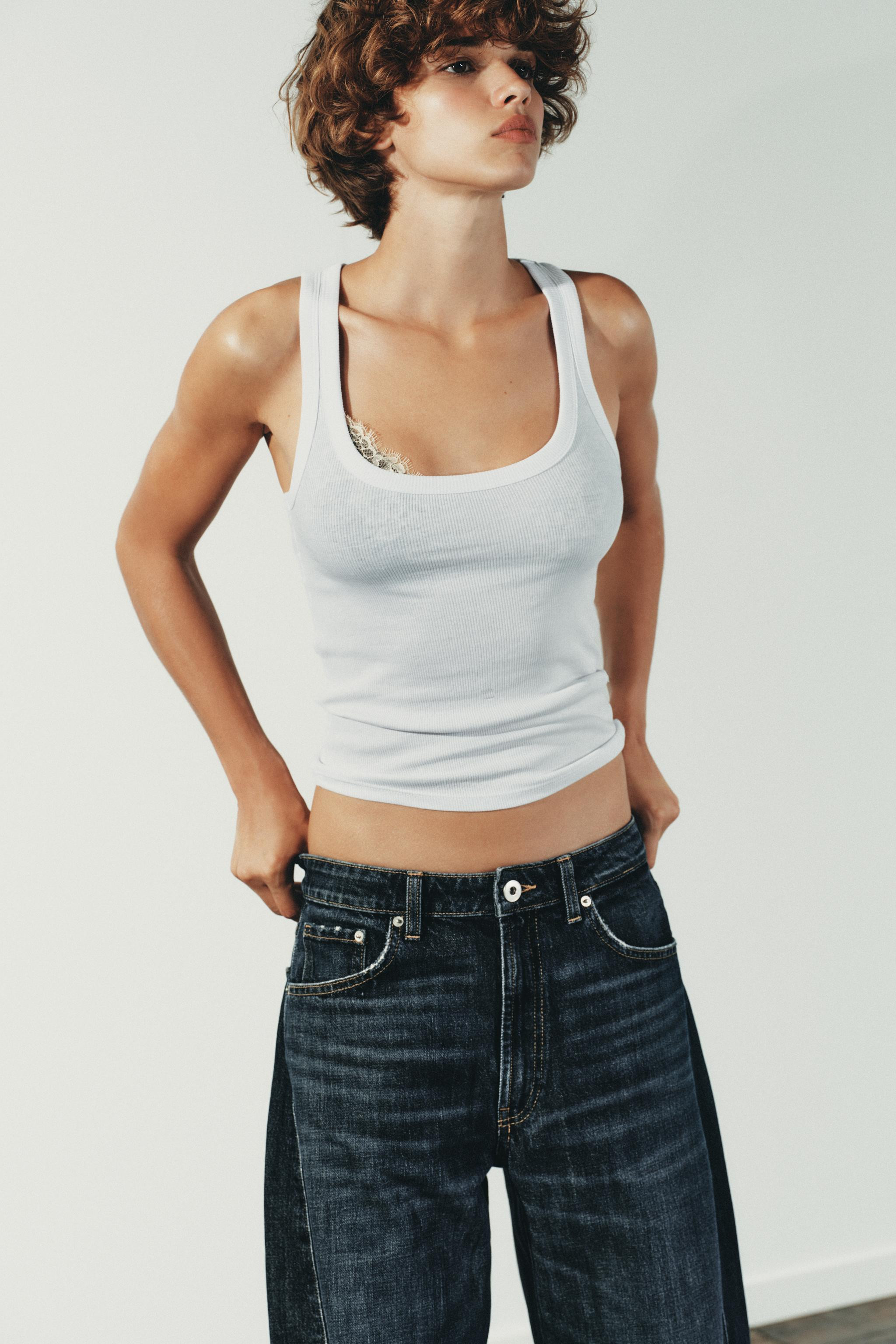 TRF MID-RISE BAGGY BALLOON JEANS | Zara US