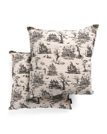 20x20 2pk Bat House Printed Pillows | Polyester | Marshalls