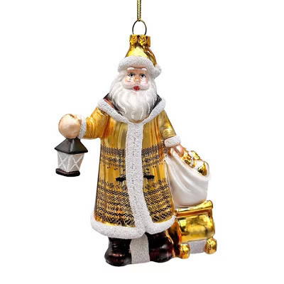 Majestic Gold Santa Blown Glass Christmas Ornament, Sleigh Accessory Tree Decor| OrnamentallyYou | Target