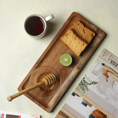 Rectangular Wooden Serving Tray | Wayfair Professional