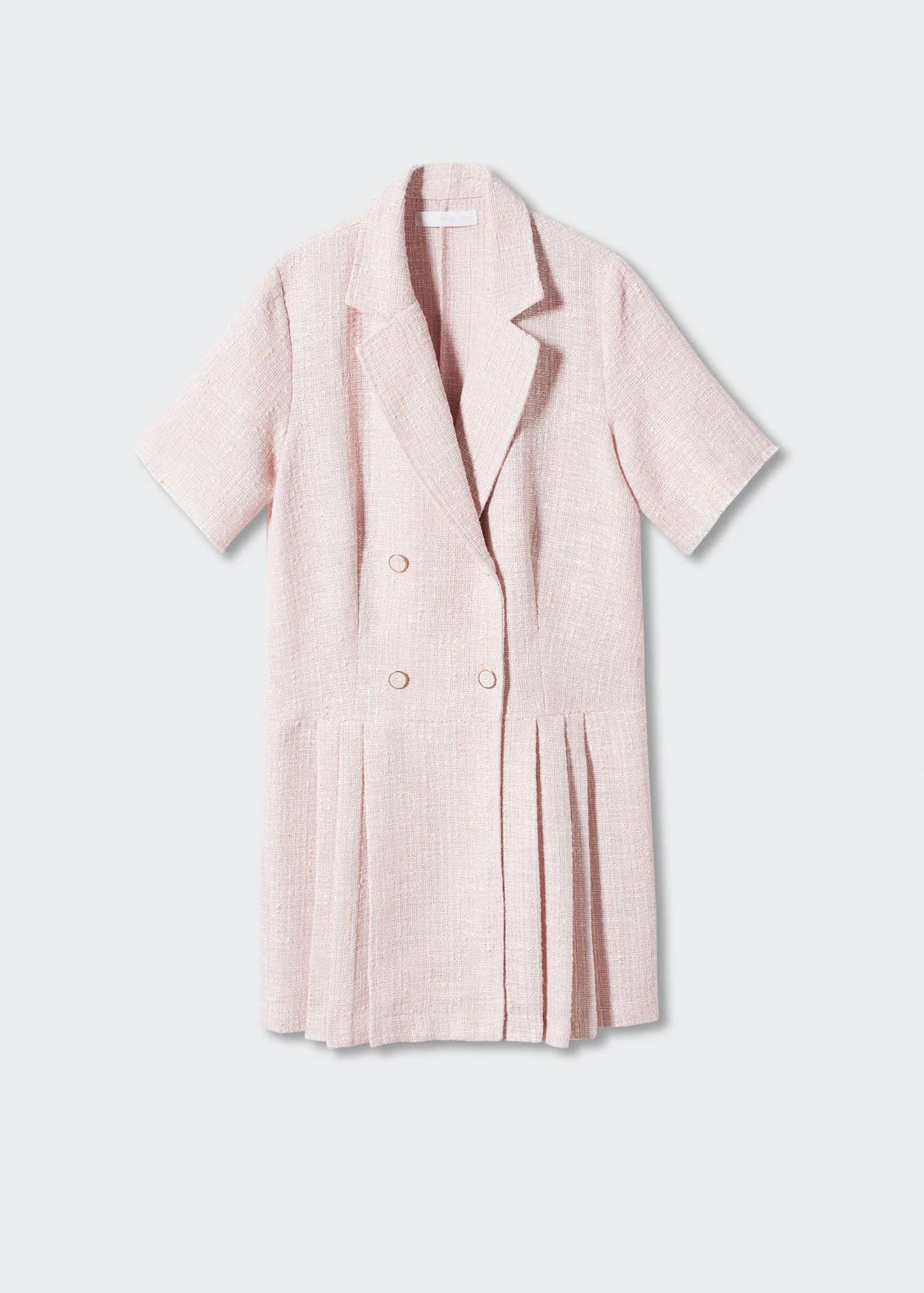 Buttons tweed dress | MANGO (US)