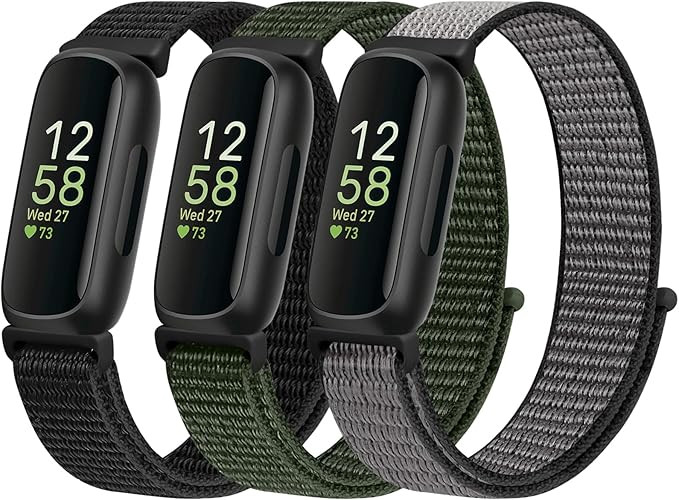 Nylon Bands Compatible for Fitbit Inspire 3/Inspire 2/Inspire/Inspire HR/Ace 3/Ace 2 Bands, Breat... | Amazon (US)