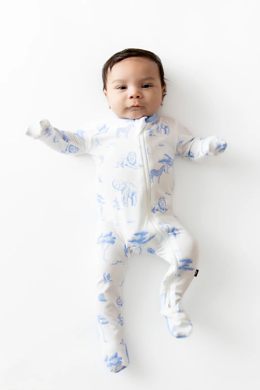 Zippered Footie in Toile Safari | Kyte Baby