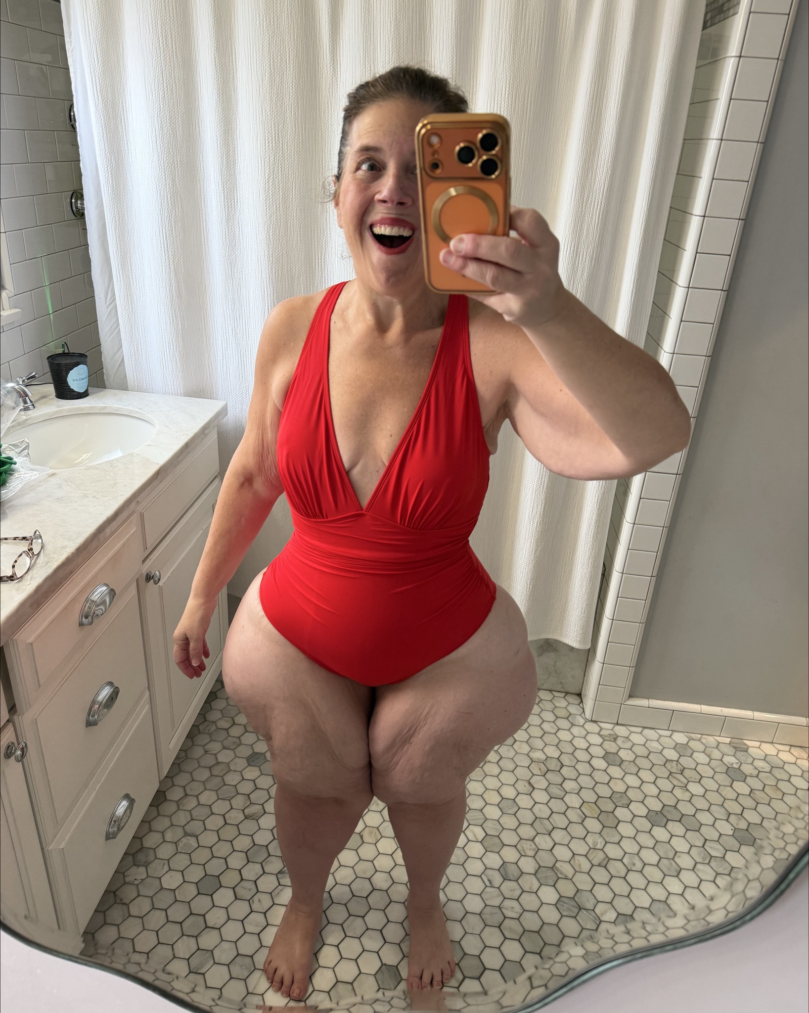 THIS Snatch!!!😍

@shapellex has done it again!

AD ~ Whew! They knew that in the month of February, I celebrate the Month Of LOVE by wearing Red Every Day and sent of this Plunging, Ruched, Full Coverage, Shaping Swimsuit in Red for me to try and share the magic with you all❤️

When I say, they knew what they were doing….Ladies, this bathing suit is top quality design style and materials to support you in all the right places. 🩱

Your confidence will soar and you will be empowered to show up as your best self in whatever color you choose to feel your best. I have also included a few other styles you may like so you have more choices and can also take advantage of their valentines sales and bundle offers.

However, I know historically these sell out fast and last week when my gift arrived, I had to delay my post cause there was nothing left to tag so jump on this restock now because I know you will love how you feel rocking this suit. ( As you can see, I was shook!)❤️❤️❤️

Let me know which color & style(s) you choose👏 #sculptingswimsuit #GenXWomen #stylecoach

#LTKNYFW #LTKSeasonal #LTKValentine