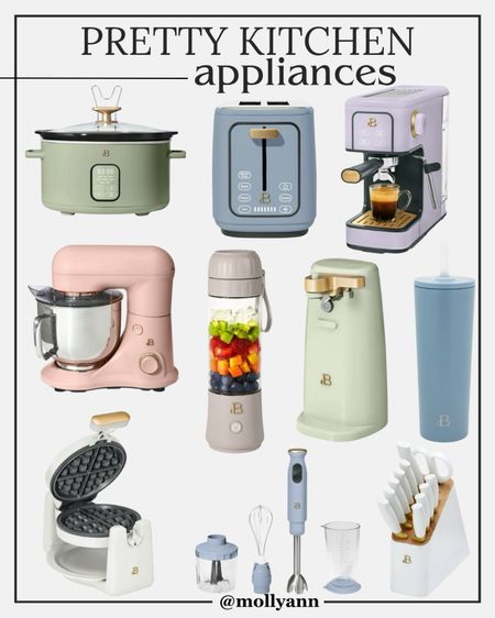 Pretty kitchen appliances from
Walmart. Spring home finds 

#LTKhome #LTKfindsunder100 #LTKfindsunder50
